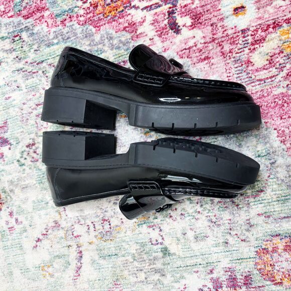 Coach Leah Patent Leather Loafers - Picture 8 of 8